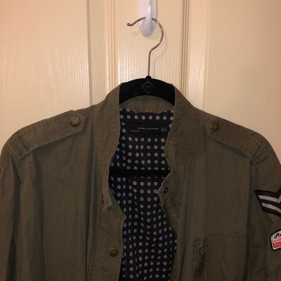 Zara Dark/Army Green Jacket - Picture 4 of 7